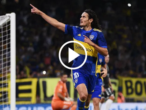 (VIDEO) Uno de tijera: los goles de Cavani ante Central Norte