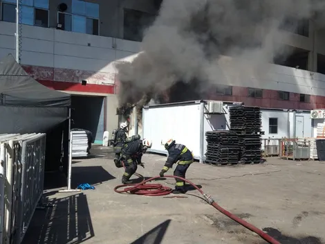 Un incendio cerca del Monumental y a horas del recital de María Becerra causó preocupación en River