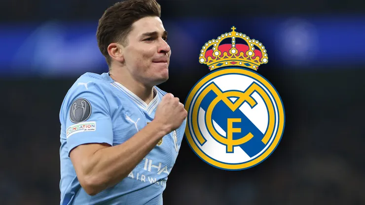 Julián Álvarez ya se puso la camiseta del Madrid.