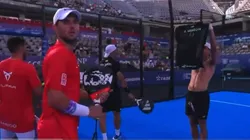 Juan Lebrón celebró su victoria de una manera particular.