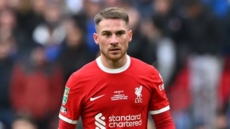 Alexis Mac Allister, en la final de la Carabao Cup entre Liverpool y Chelsea.