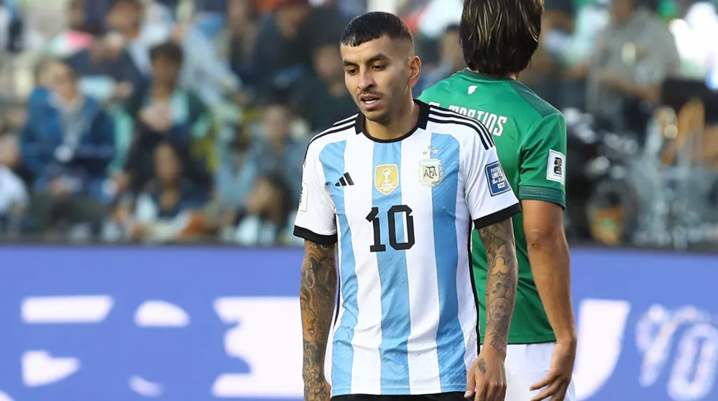 Ángel Correa, el último en portar la 10 de Messi (Getty)