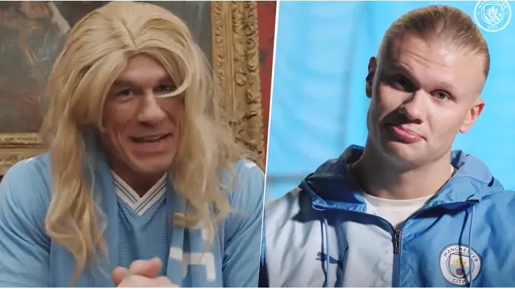 John Cena y Erling Haaland presentaron la gira del Manchester City