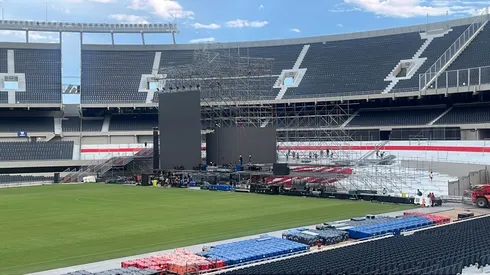 El escenario de María Becerra no tocará el campo de juego, irá sobre la Centenario Inferior.