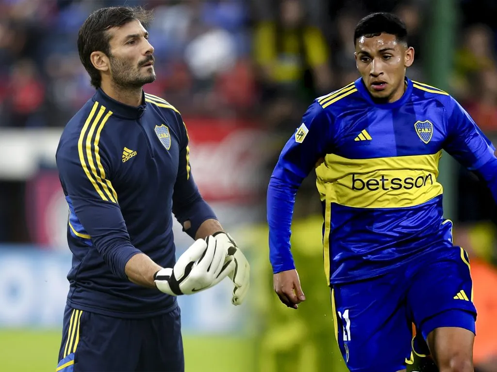 Javier García y Equi Fernández entrenaron con el plantel de Boca. (Getty Images)