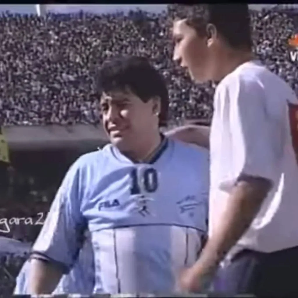 Un recuerdo inolvidable: en la despedida de Maradona. Foto IG Gus_ober