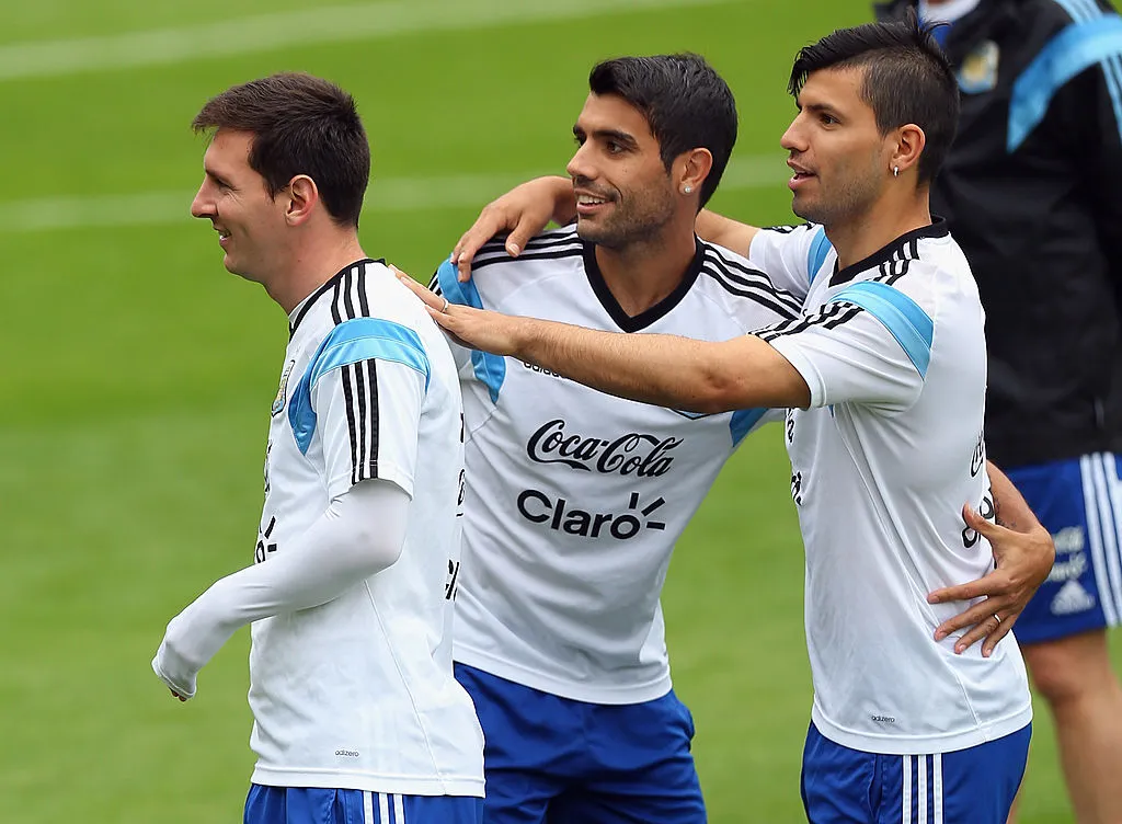 Augusto Fernández con la camiseta de River. (Foto: Getty)