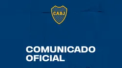 Comunicado oficial de Boca.