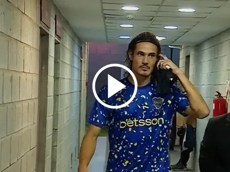 VIDEO | ESTO hizo Cavani tras la suspensión del Estudiantes vs Boca