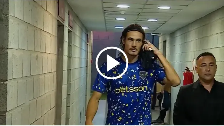 El gesto de Cavani tras el episodio de Altamirano.