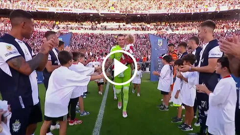 El pasillo de Gimnasia a River.