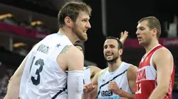 Nocioni y Ginóbili en los JJOO de Londres 2012.