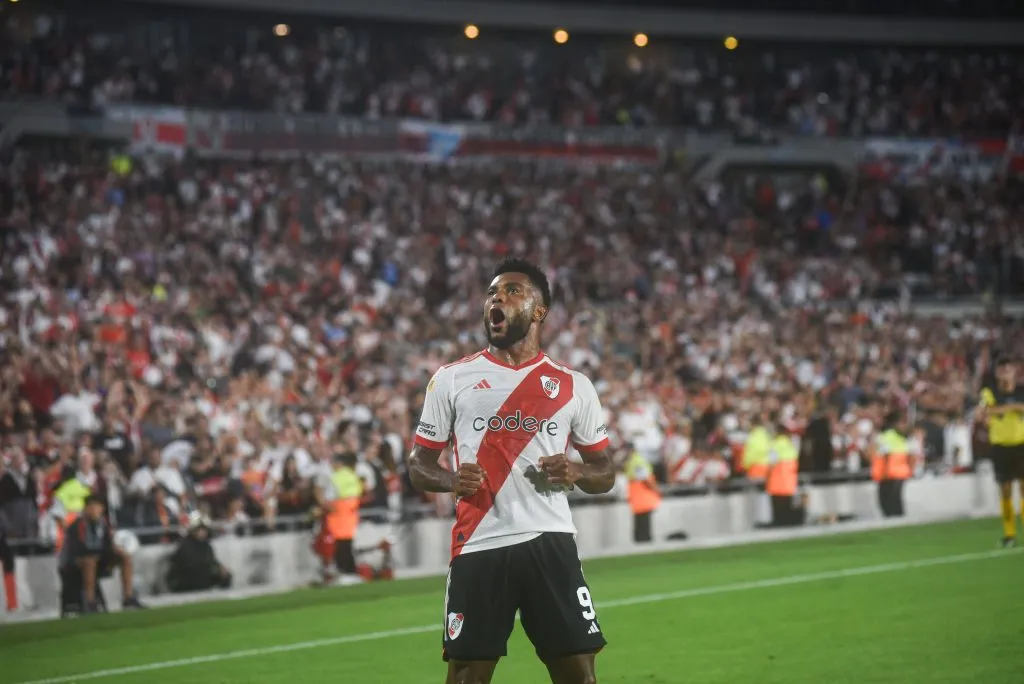 Miguel Ángel Borja, la carta de gol de River. (Foto: IMAGO).