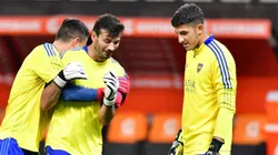 Javi García junto a Leandro Brey.