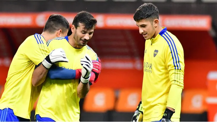 Javi García junto a Leandro Brey.