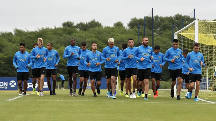Plantel de Boca de 2019.