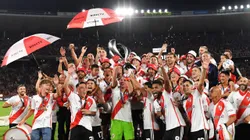 La celebración de los jugadores de River.