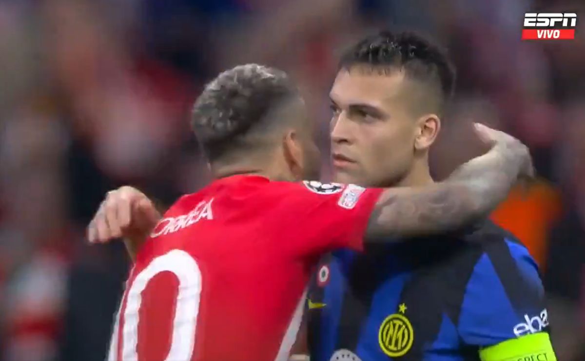 VIDEO | El destacable gesto de Ángel Correa con Lautaro Martínez tras ...