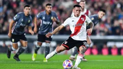 Esequiel Barco, una de las figuras de River en el último duelo ante Estudiantes LP.