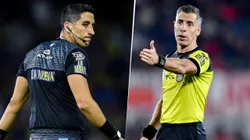 Yael Falcón Pérez y Hernán Mastrángelo, árbitro principal y VAR de la Supercopa Argentina.