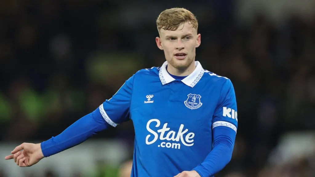 Jarrad Branthwaite, defensor de 21 años del Everton (IMAGO / News Images).