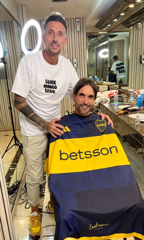 Diego Martínez pasó por la peluquería. (Foto: @peluquerianino).