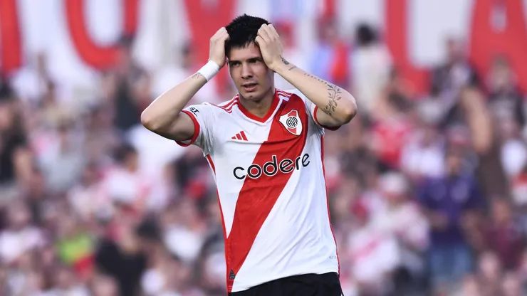 Mastantuono, lesionado: qué tiene y los partidos que se perderá en River