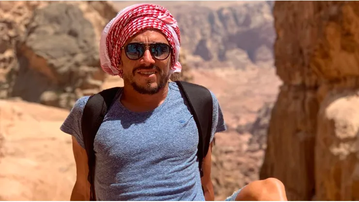 Bruno Urribarri de viaje por Jordania.