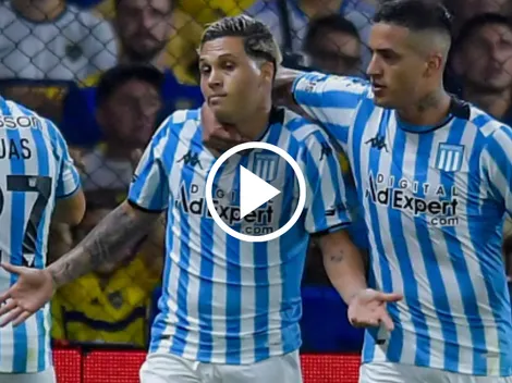 VIDEO | El gesto de Juanfer Quintero en el festejo de su gol a Boca para Racing