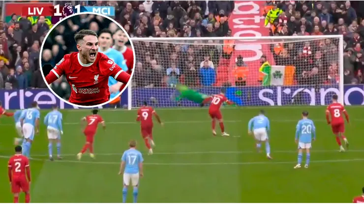 El argentino marcó el empate parcial ante Manchester City.