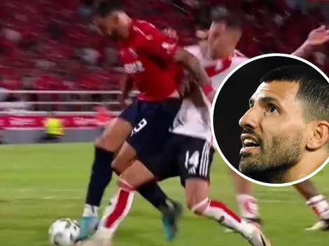 Así reacción Kun Agüero al penal no cobrado a Ávalos: se cruzó con hinchas de River