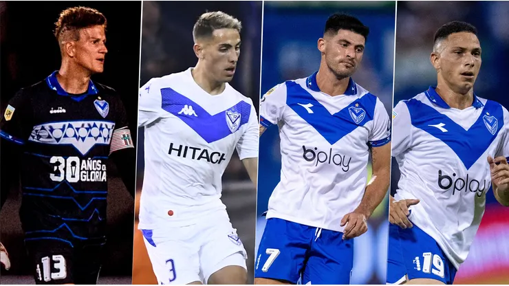 Sosa, Cufré, Florentín y Osorio, los 4 futbolistas de Vélez involucrados en la denuncia.