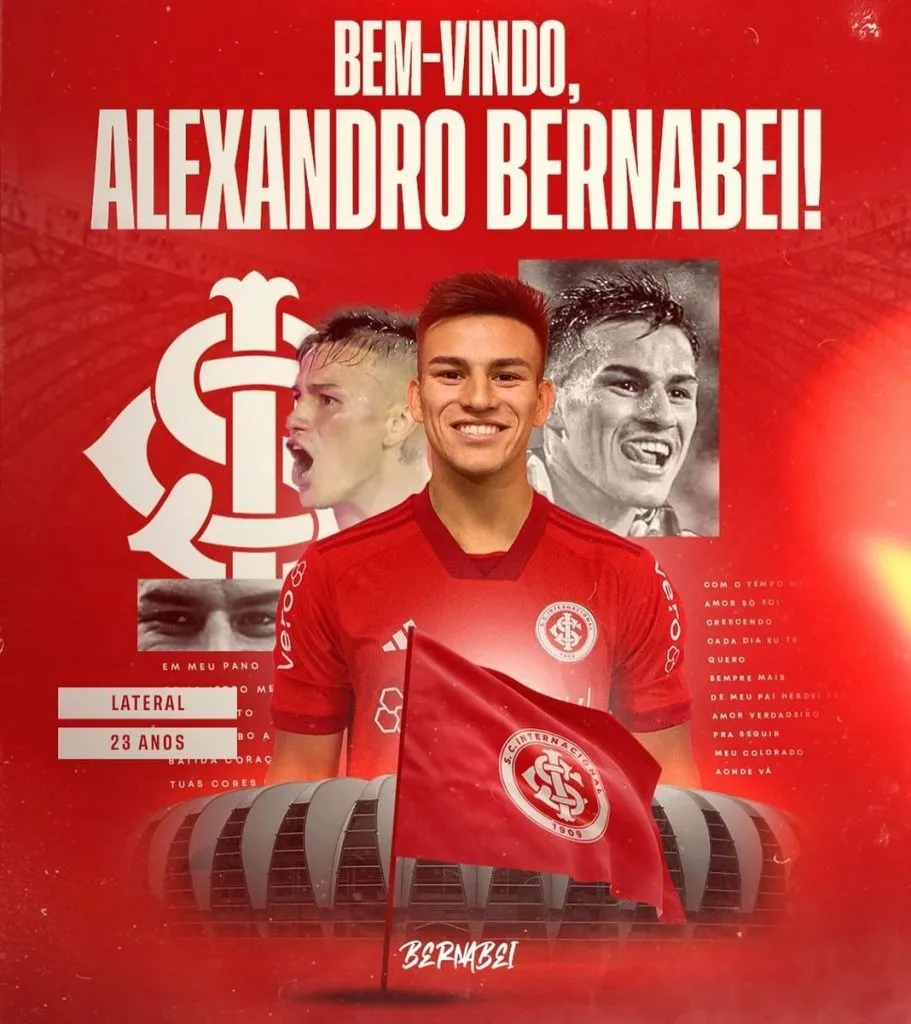 Alexander Bernabei fue presentado en SC Internacional. (Foto: Prensa SC Internacional)