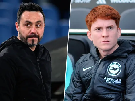 Hinchas del Brighton liquidaron a Roberto De Zerbi por poner tarde al Colo Barco ante Liverpool