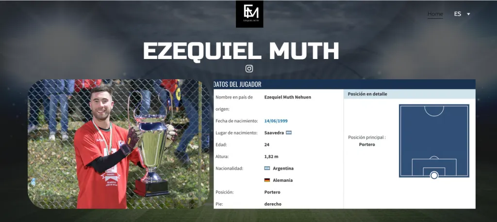 Sportwebsite, el emprendimiento de Ezequiel Muth.