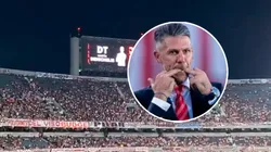Así recibieron a Demichelis en el Monumental.