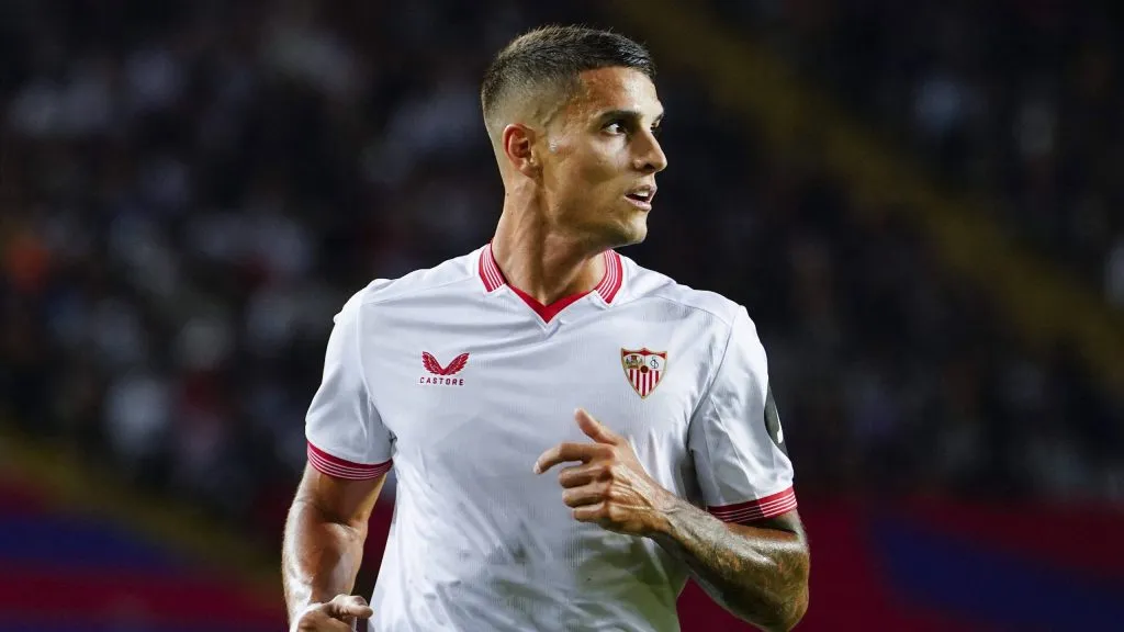 Erik Lamela durante un partido de Sevilla. (Foto: Getty)