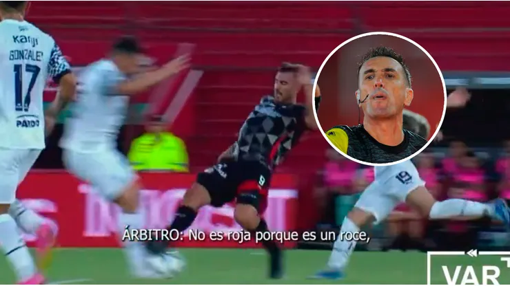 El audio que confirma la interpretación arbitral de la infracción.