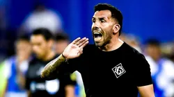 Tevez habló en conferencia de prensa, donde comunicó su decisión.