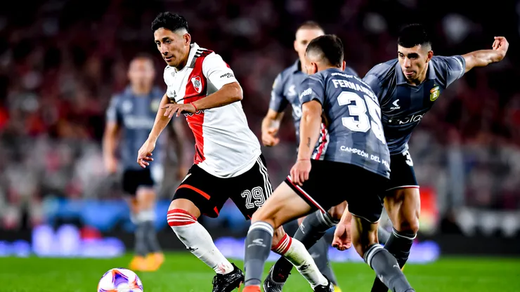 River y Estudiantes de La Plata, en su último partido el 15 de julio de 2023.