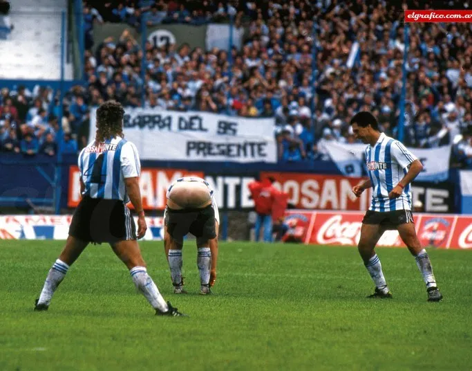 El día que se bajó los pantalones. Foto: El Gráfico.
