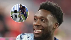 Alphonso Davies mostró una foto inédita con Lionel Messi