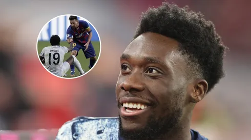 Alphonso Davies mostró una foto inédita con Lionel Messi