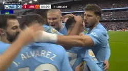 Haaland mantiene una gran relación con Julián Álvarez.