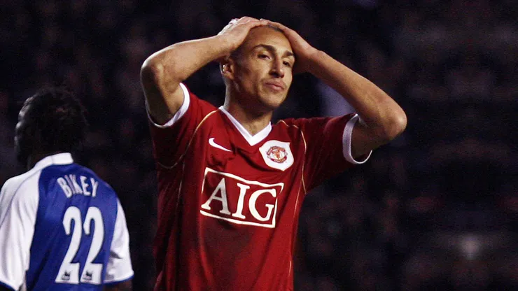 Henrik Larsson con el Manchester United