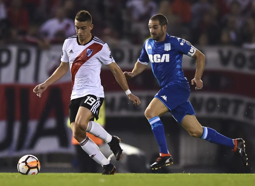 La victoria ante Racing en 2018 cortó la última racha de River de 4 empates consecutivos. (Foto: Getty).