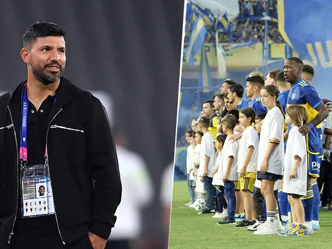 Como con Cavani, el Kun Agüero se rindió ante otra figura de Boca: "Muchísima calidad"