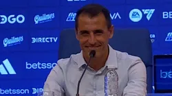 El entrenador de Belgrano habló en conferencia de prensa y recordó el descenso de River.