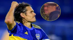 Cavani se acordó de Riquelme tras su triplete.