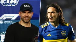 La dedicatoria del Kun para Cavani.